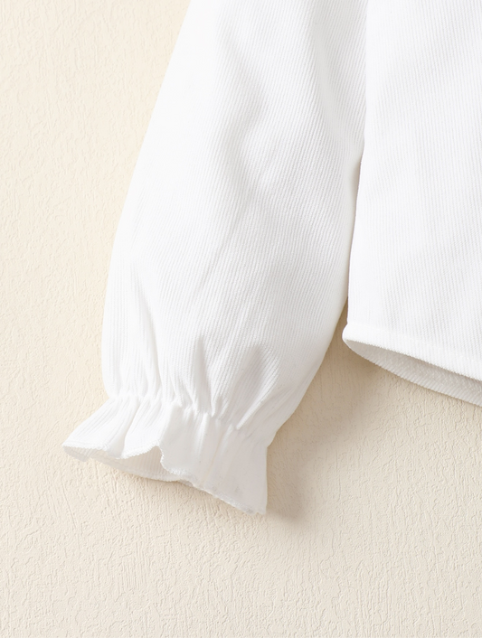 Blouse - Wit kant kraag