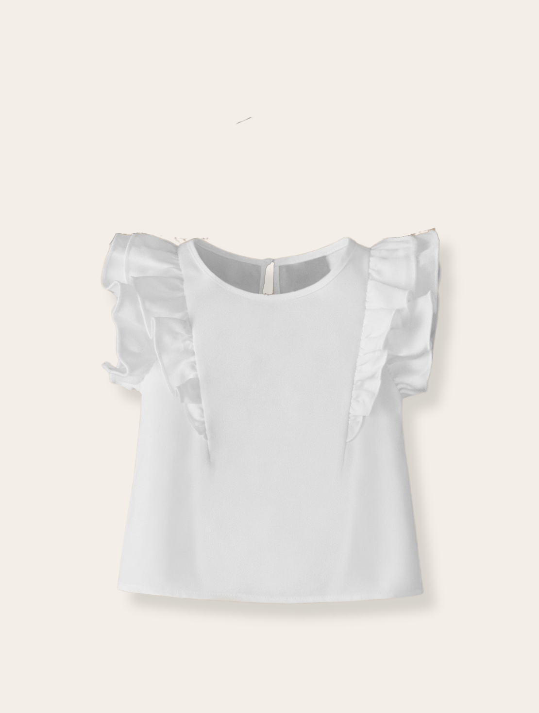 Shirt - Ruffle wit