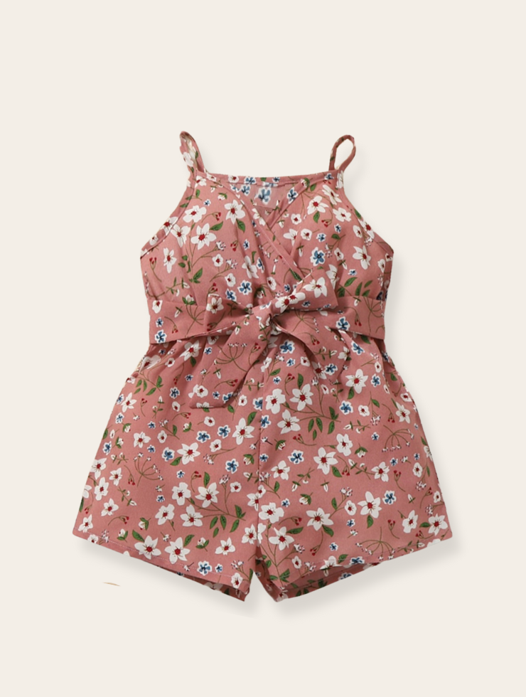 Playsuit - Oudroze bloem