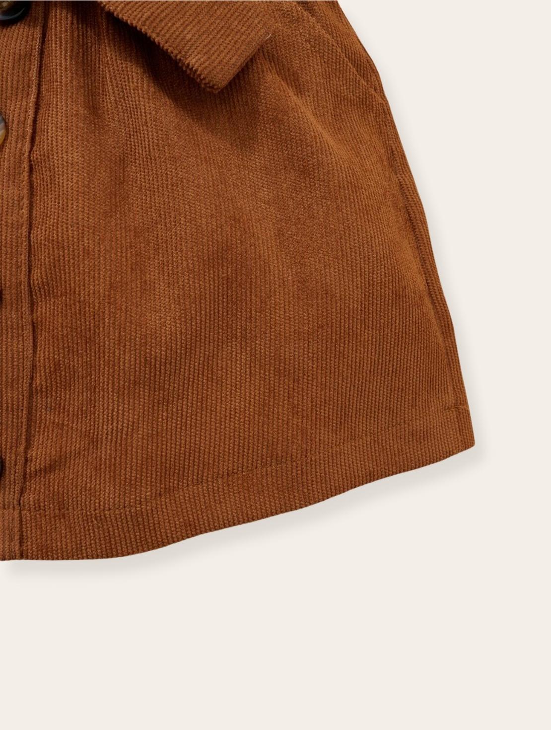 Setje - Corduroy rokje zwart