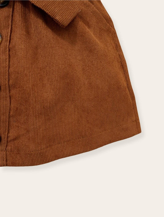 Setje - Corduroy rokje zwart