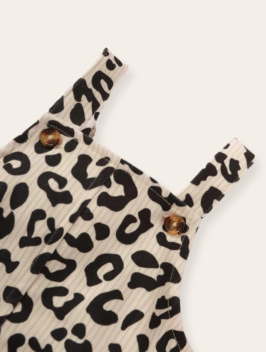 Setje - Leopard jurkje wit top