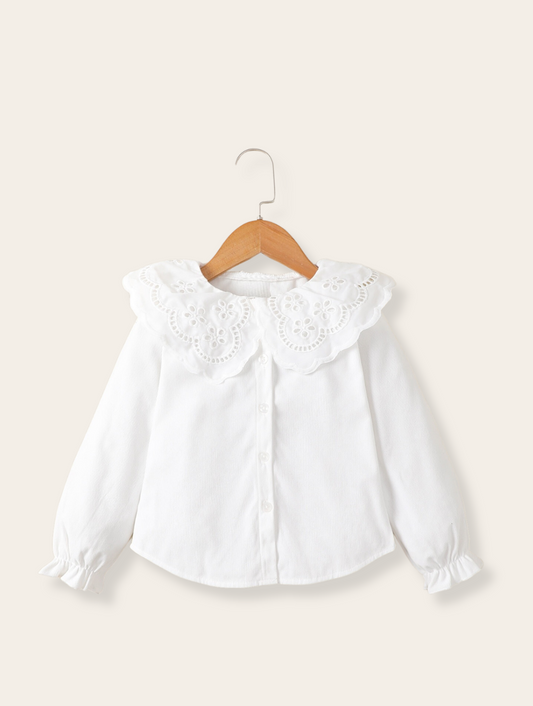 Blouse - Wit kant kraag