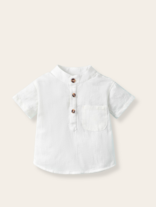 Shirtje - Katoen Button