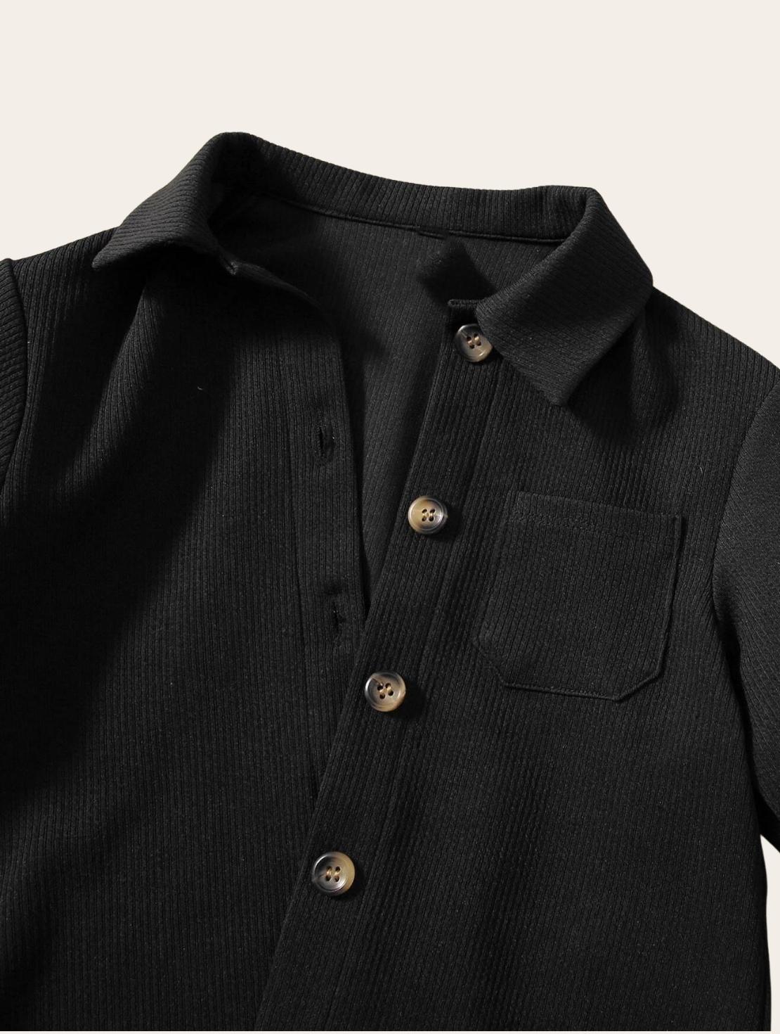 Blouse - Zwart corduroy