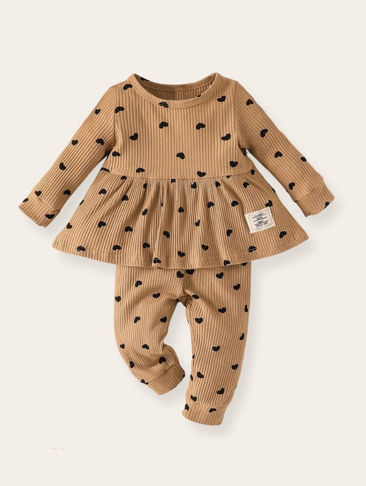 Jurkje - Hartjes beige