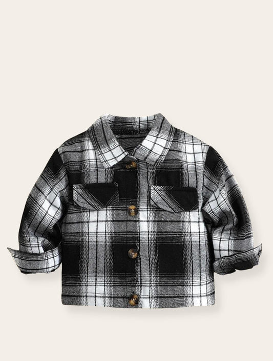 Blouse - Ruitjes zwart wit